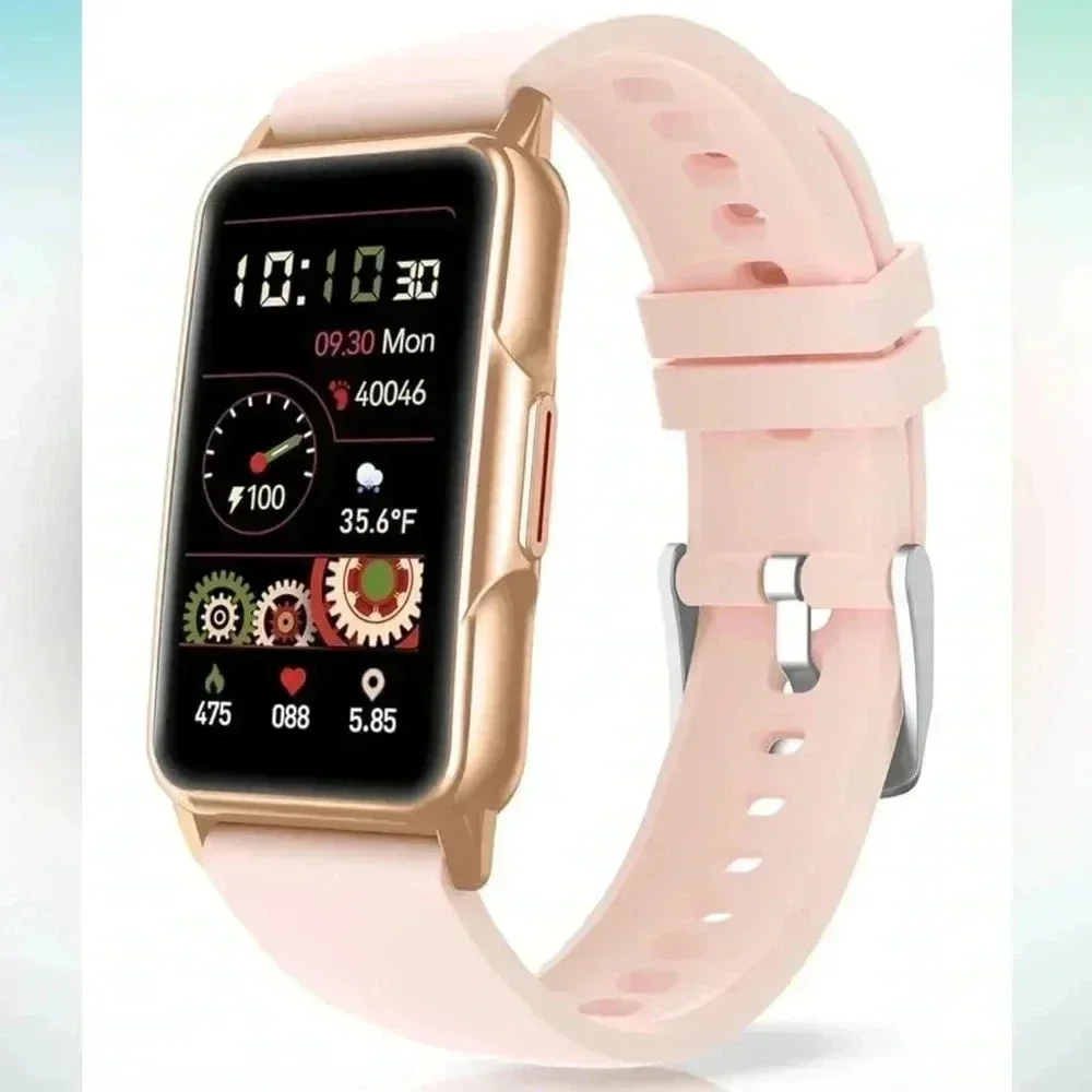 Fitness Watch Waterproof Bluetooth Sleep Heart Rate ECG Pressure Oxygen Like New